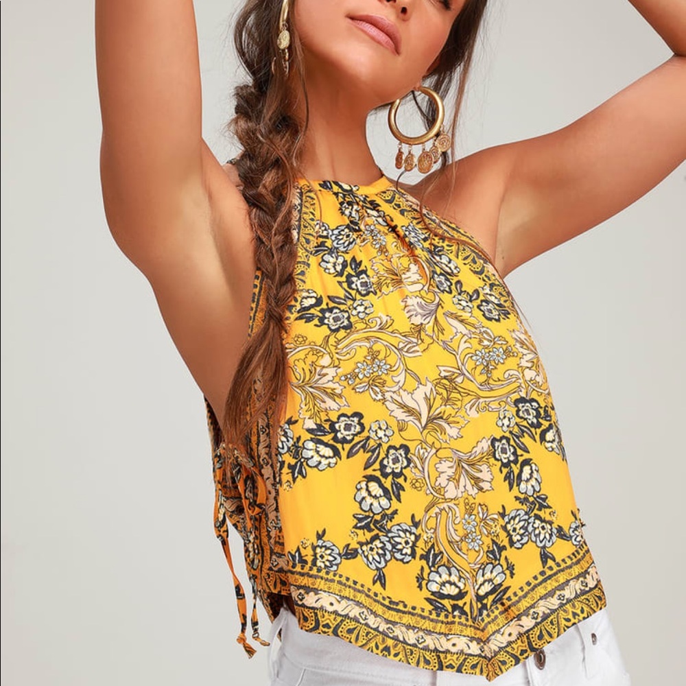 free people halter top  💛